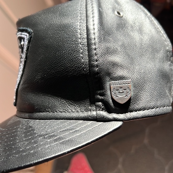 1333 minna goorin bros black leather ball cap. Rare - Picture 2 of 6